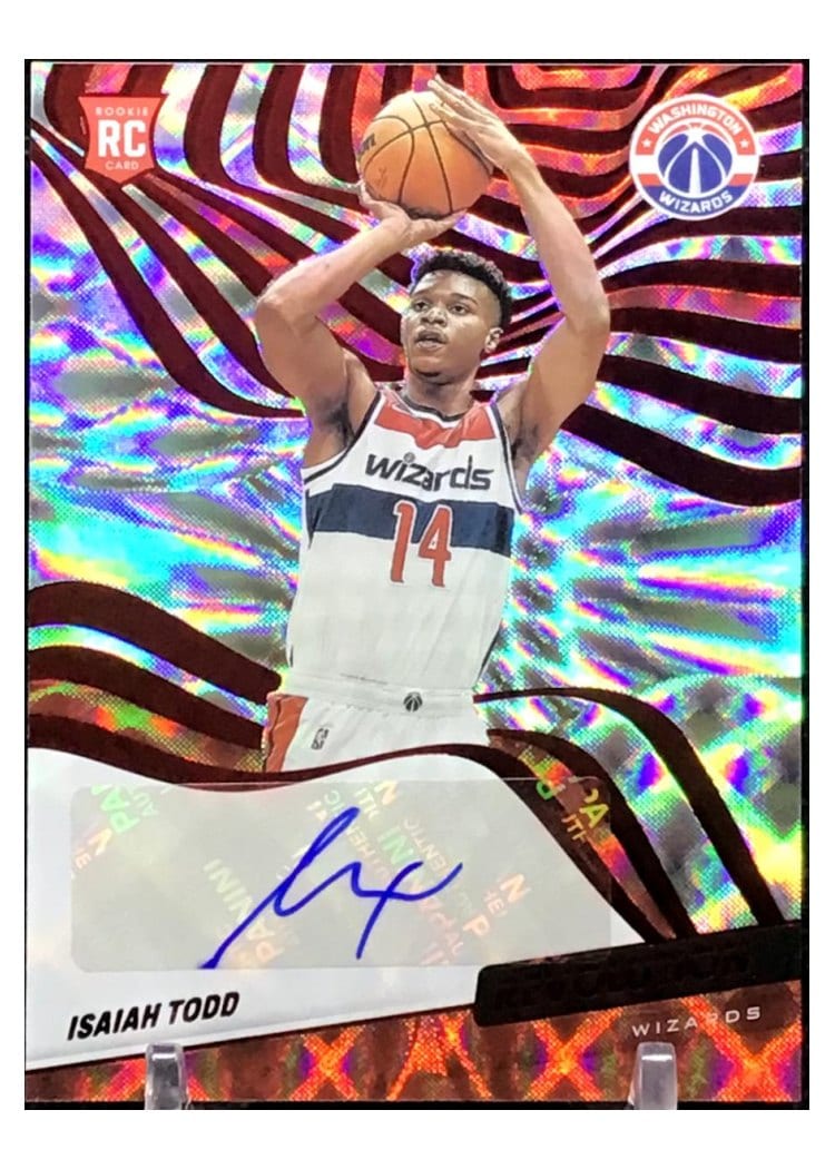 2021-22 Panini Revolution Rookie Autographs Isaiah Todd #RA-ITD card