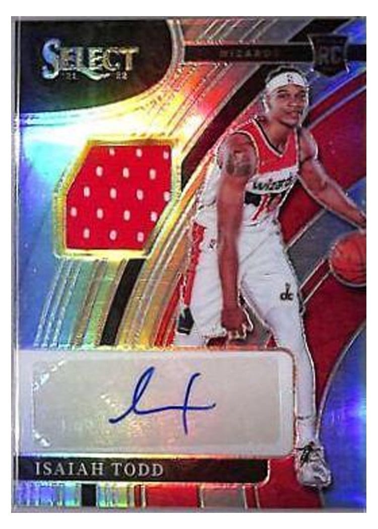 2021-22 Panini Select Rookie Signatures Isaiah Todd #RS-ITD card