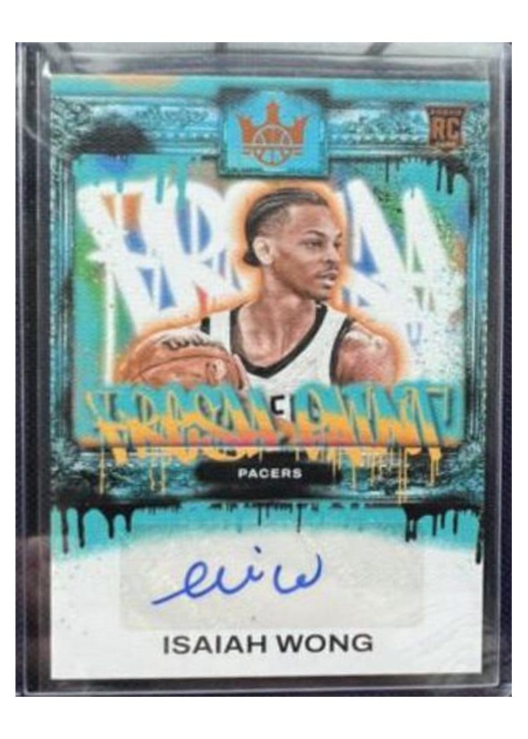 2023-24 Panini Court Kings Fresh Paint Autographs Isaiah Wong #FP-IWI card