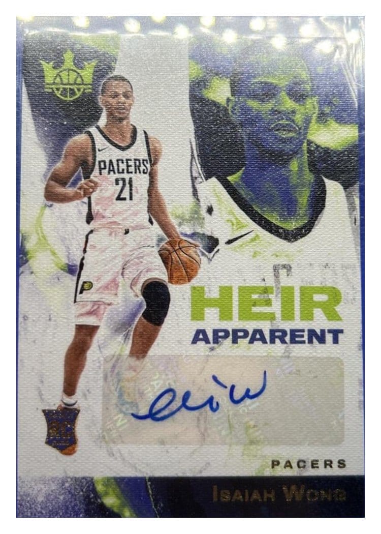 2023-24 Panini Court Kings Heir Apparent Autographs Isaiah Wong #HA-IWP card