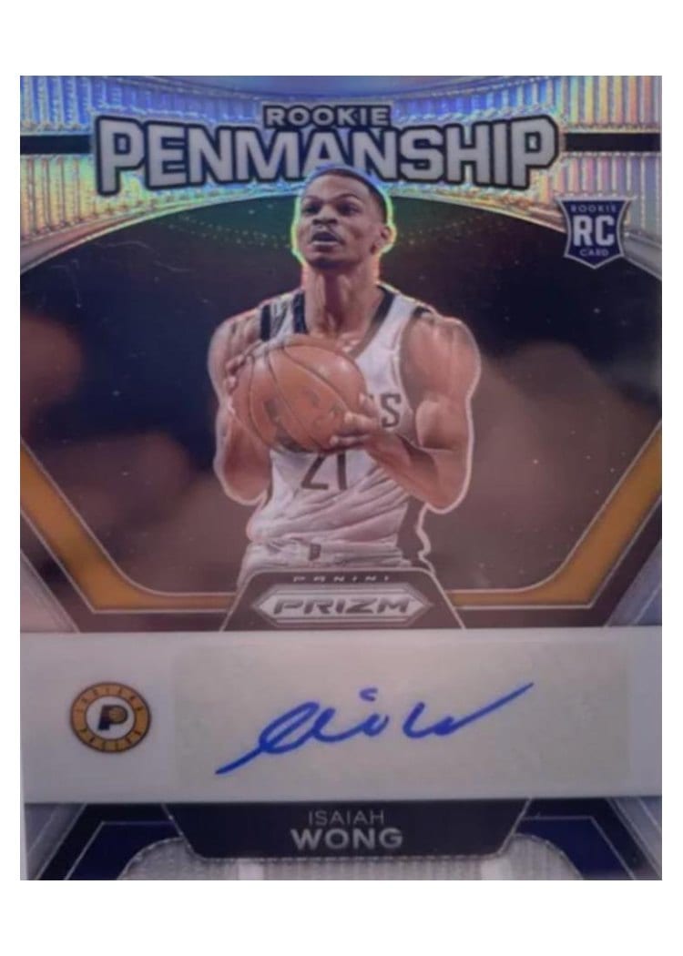2023-24 Panini Prizm Rookie Penmanship Isaiah Wong #RP-WNG card