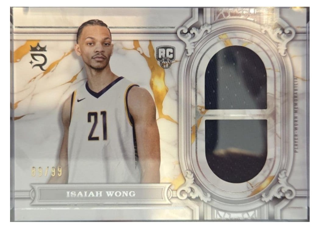 2023-24 Topps Royalty Regalia Relics Isaiah Wong #RR-IW card