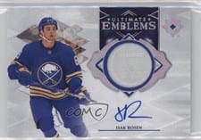 2023-24 Upper Deck Ultimate Collection Ultimate Emblems Autograph - Rookies Isak Rosen #UE-IR card