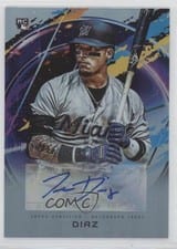 2020 Topps Fire Autographs Isan Diaz #FA-ID card