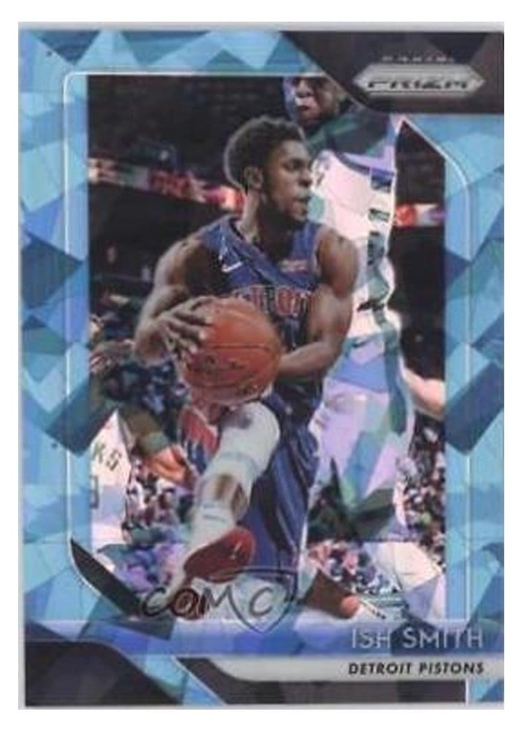 2018-19 Panini Prizm Base Set Ish Smith Blue Ice Prizm #202 card