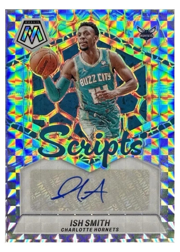 2023 Panini Mosaic Scripts Ish Smith #MS-ISH card