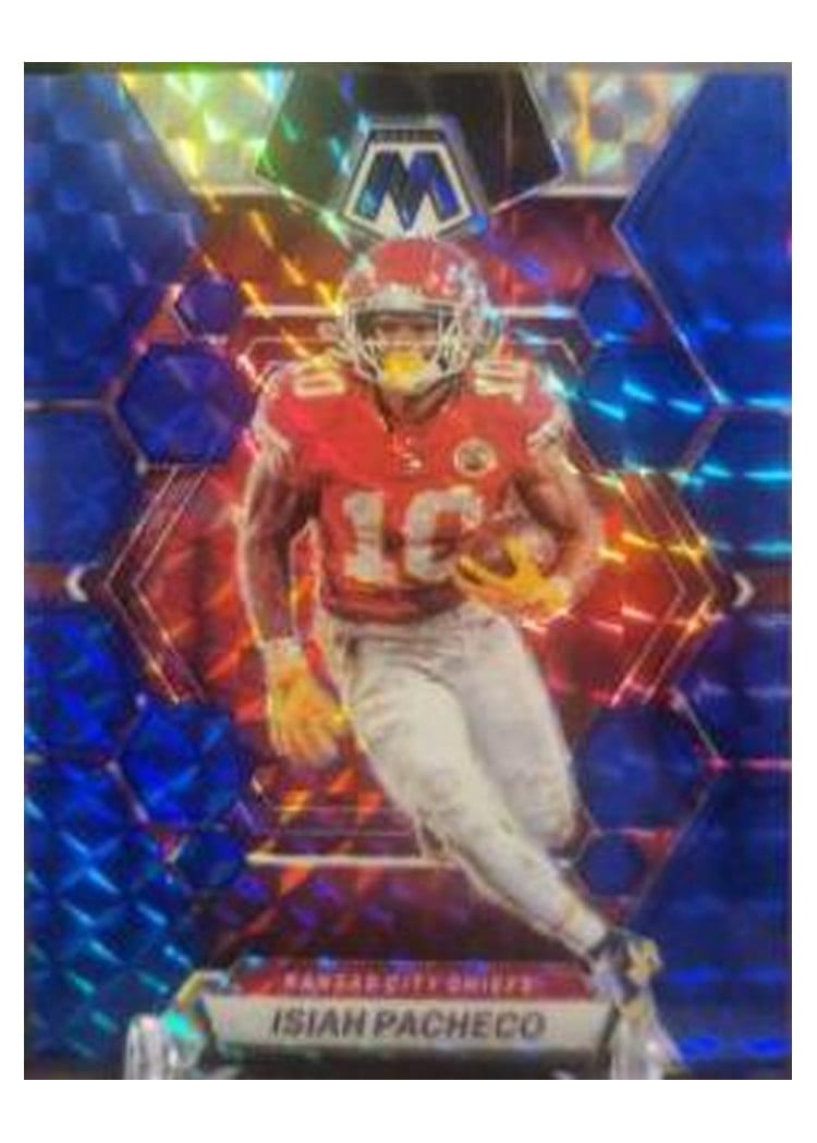 2023 Panini Mosaic Base Set Isiah Pacheco #110 card