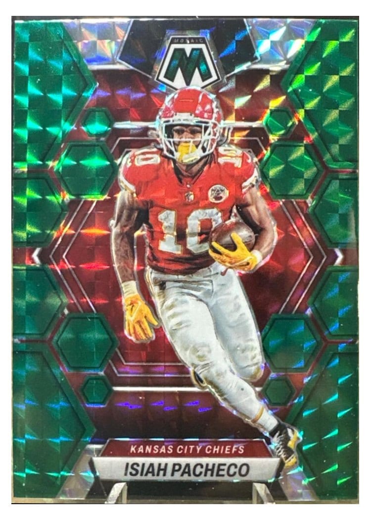 2023 Panini Mosaic Base Set Isiah Pacheco #110 card