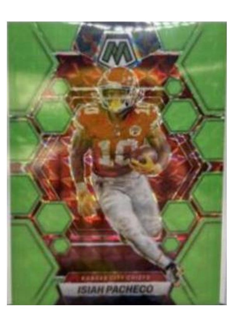 2023 Panini Mosaic Base Set Isiah Pacheco #110 card