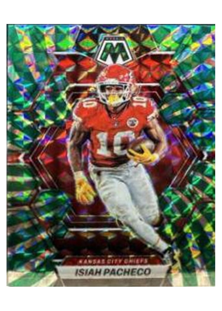 2023 Panini Mosaic Base Set Isiah Pacheco #110 card