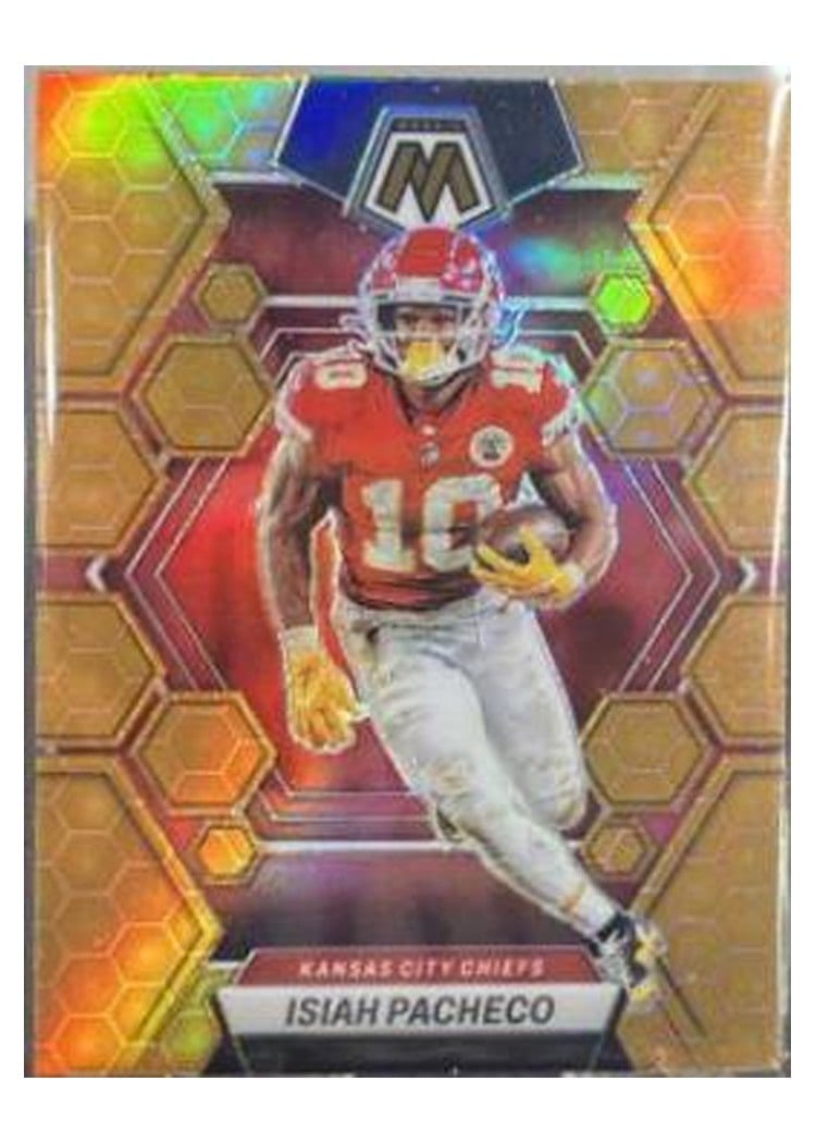 2023 Panini Mosaic Base Set Isiah Pacheco #110 card