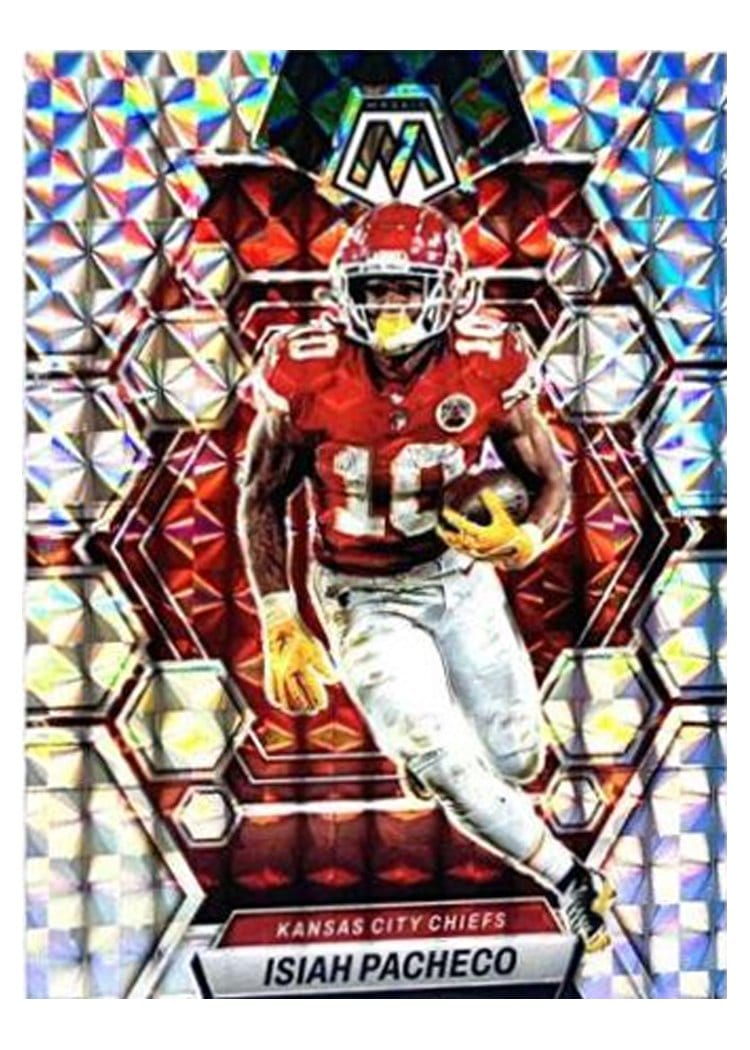 2023 Panini Mosaic Base Set Isiah Pacheco #110 card