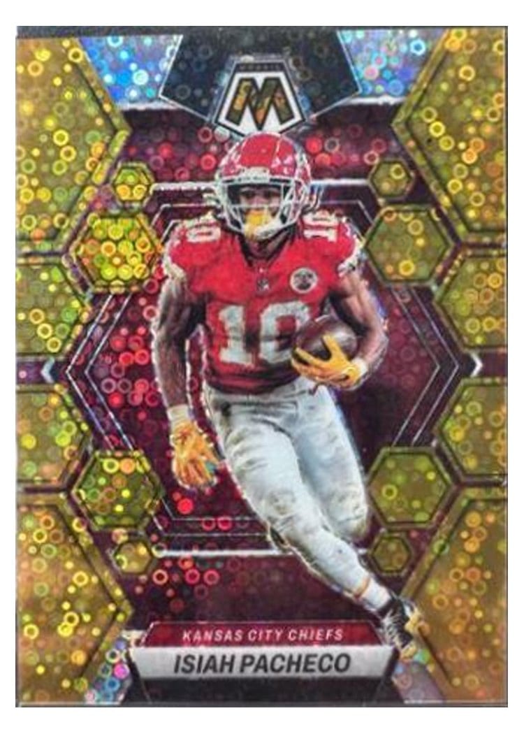2023 Panini Mosaic Base Set Isiah Pacheco #110 card