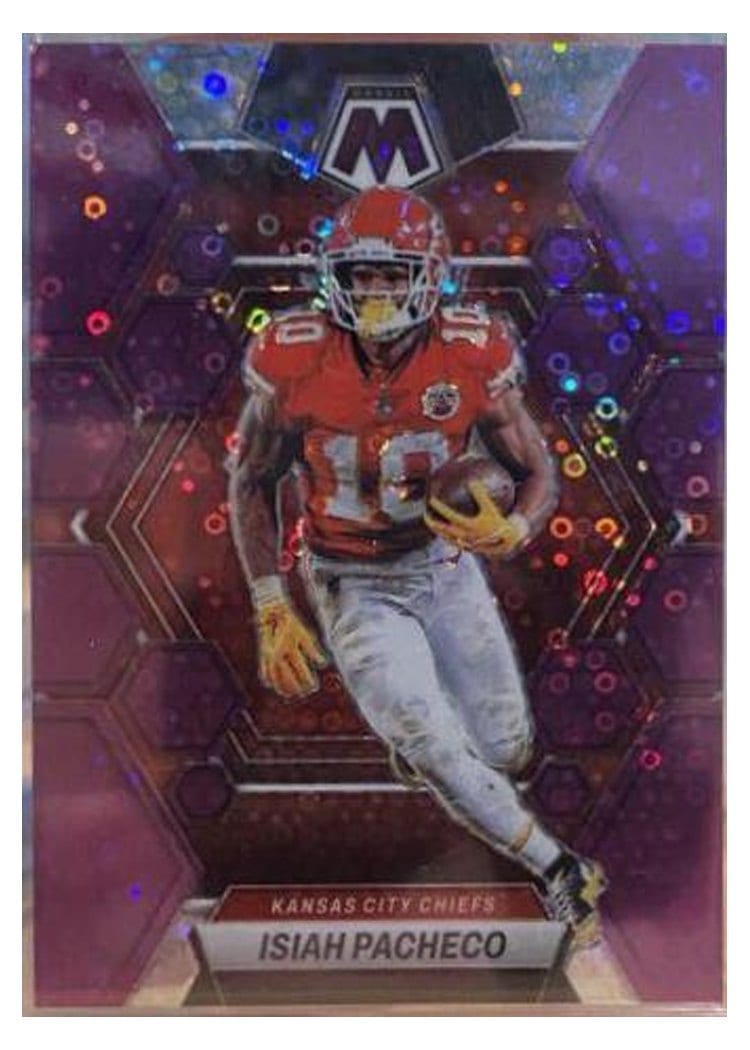 2023 Panini Mosaic Base Set Isiah Pacheco #110 card