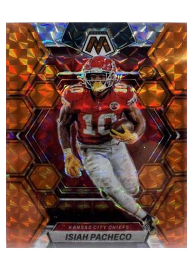 2023 Panini Mosaic Base Set Isiah Pacheco #110 card