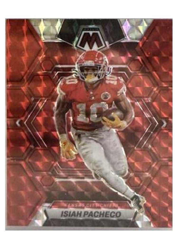 2023 Panini Mosaic Base Set Isiah Pacheco #110 card