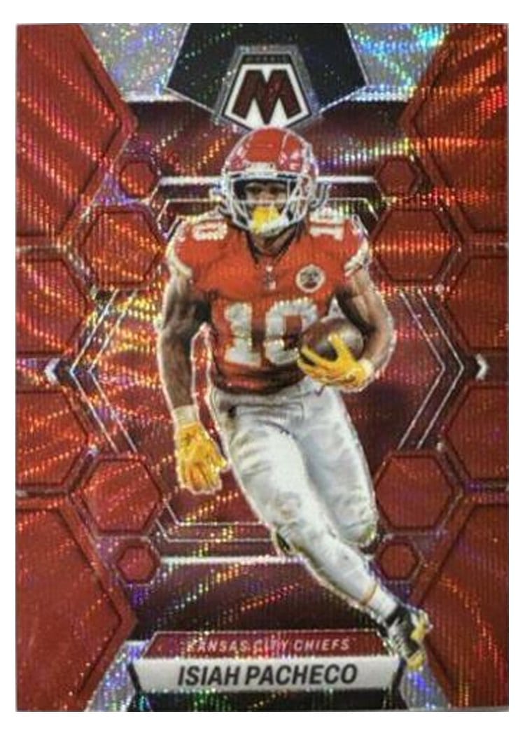 2023 Panini Mosaic Base Set Isiah Pacheco #110 card