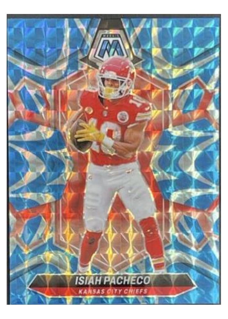2024 Panini Mosaic Base Set Isiah Pacheco #107 card