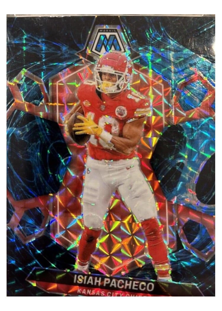 2024 Panini Mosaic Base Set Isiah Pacheco #107 card
