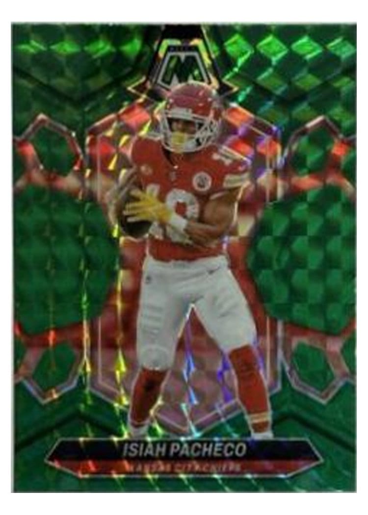 2024 Panini Mosaic Base Set Isiah Pacheco #107 card