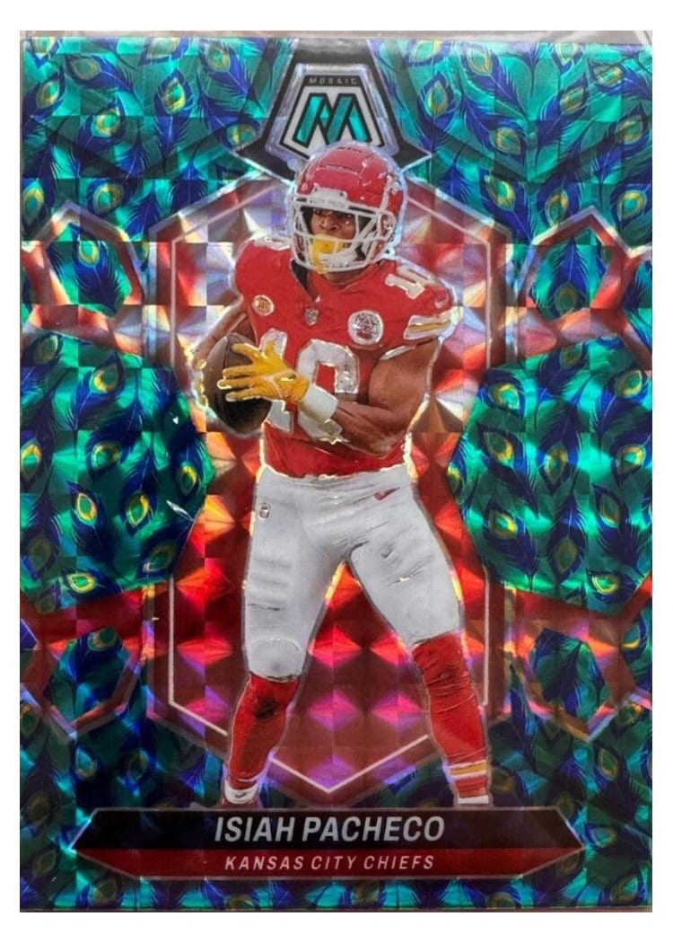 2024 Panini Mosaic Base Set Isiah Pacheco #107 card