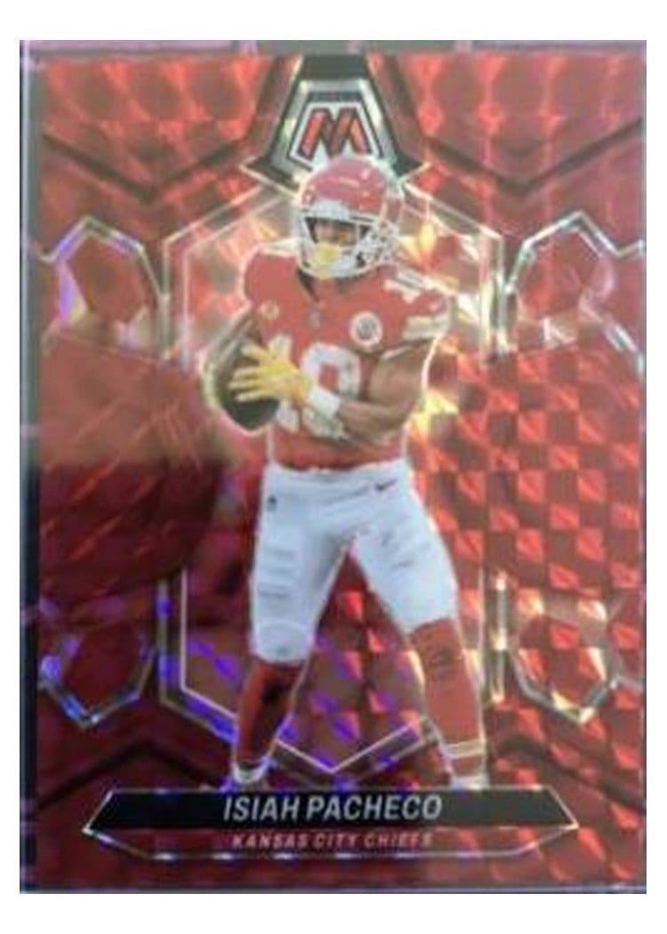 2024 Panini Mosaic Base Set Isiah Pacheco #107 card