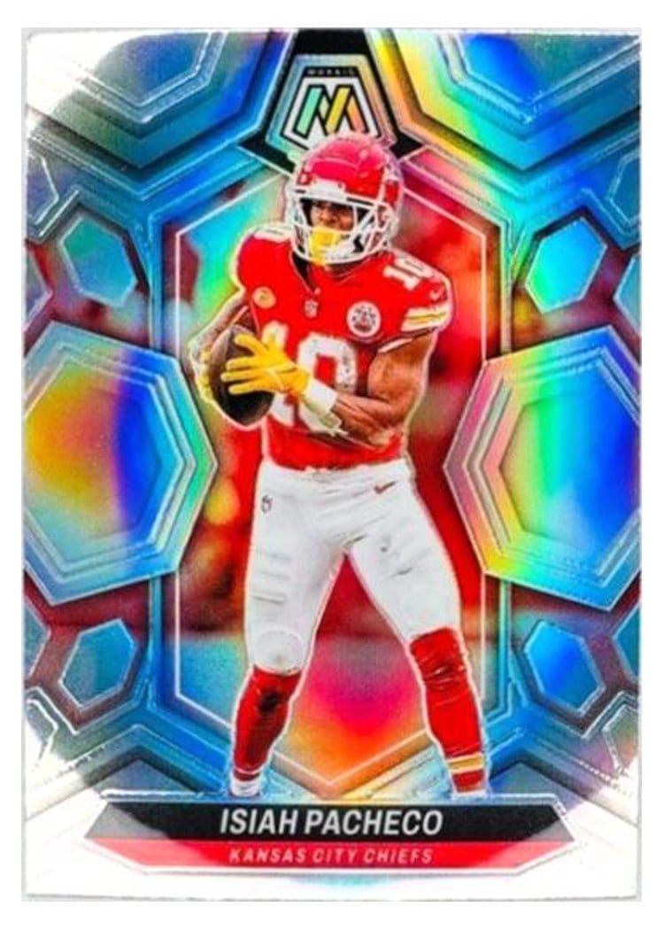 2024 Panini Mosaic Base Set Isiah Pacheco #107 card