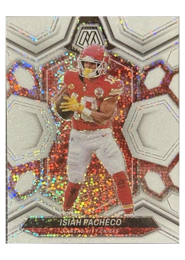 2024 Panini Mosaic Base Set Isiah Pacheco #107 card