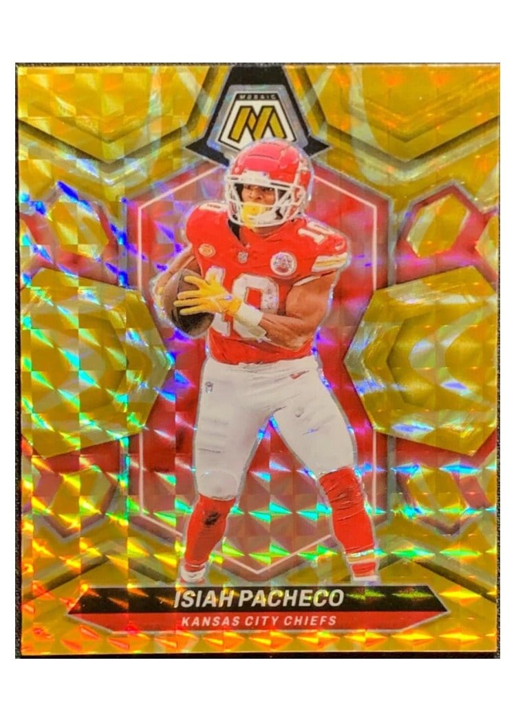 2024 Panini Mosaic Base Set Isiah Pacheco #107 card
