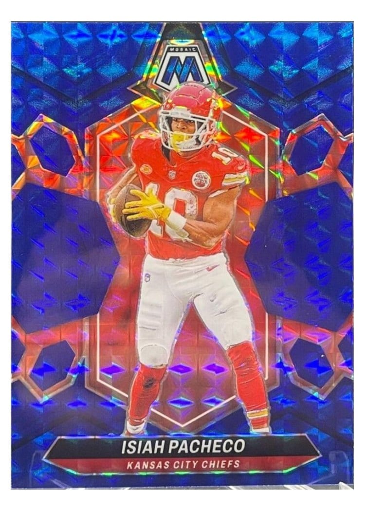 2024 Panini Mosaic Base Set Isiah Pacheco #107 card