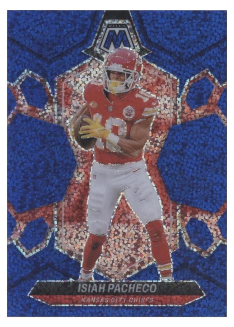 2024 Panini Mosaic Base Set Isiah Pacheco #107 card