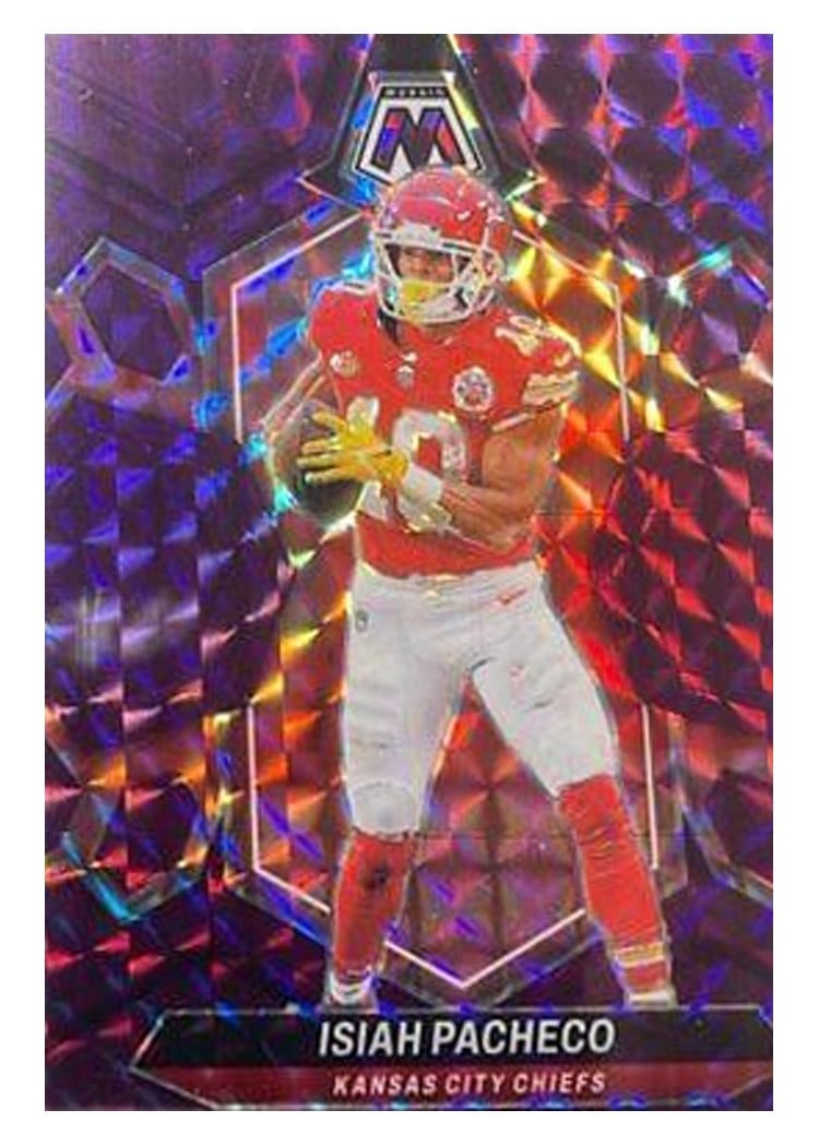 2024 Panini Mosaic Base Set Isiah Pacheco #107 card