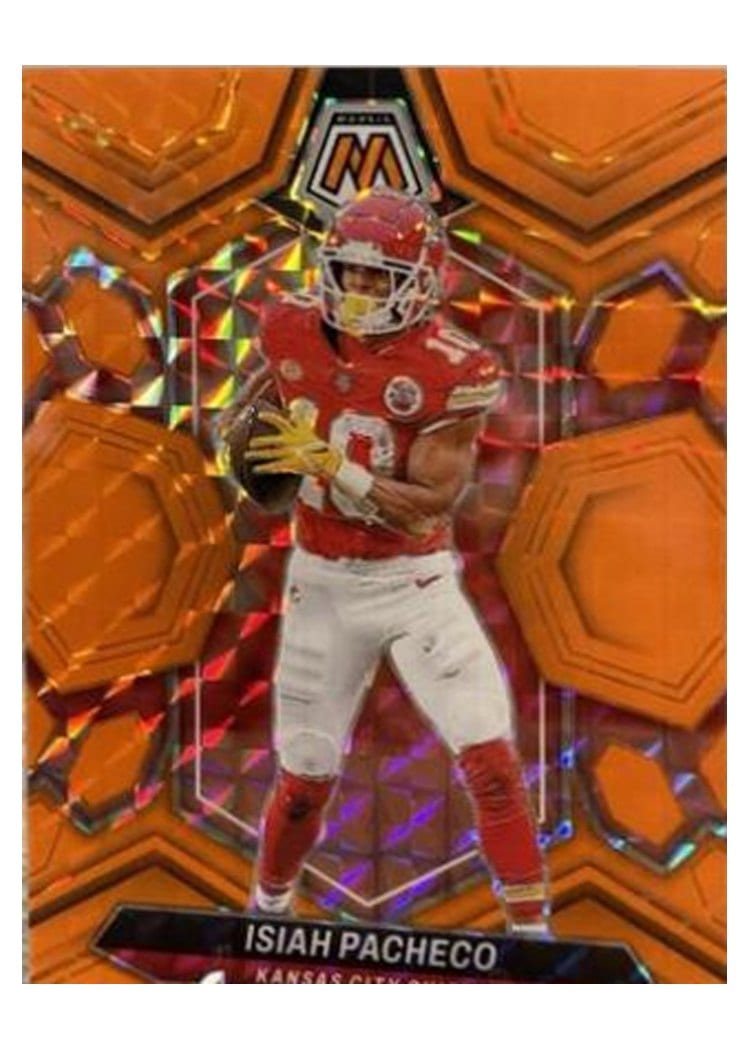 2024 Panini Mosaic Base Set Isiah Pacheco #107 card