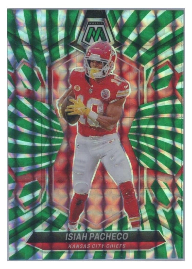 2024 Panini Mosaic Base Set Isiah Pacheco #107 card