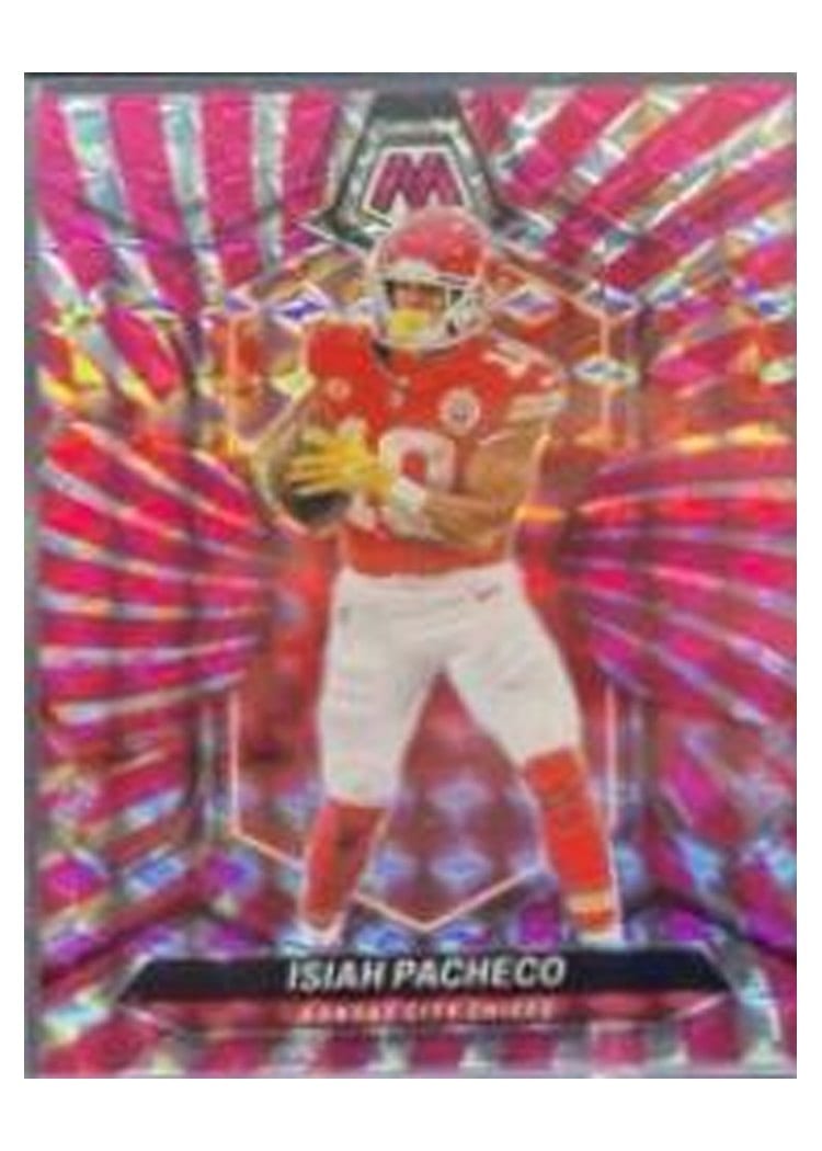 2024 Panini Mosaic Base Set Isiah Pacheco #107 card