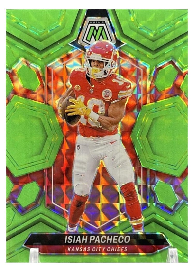 2024 Panini Mosaic Base Set Isiah Pacheco #107 card