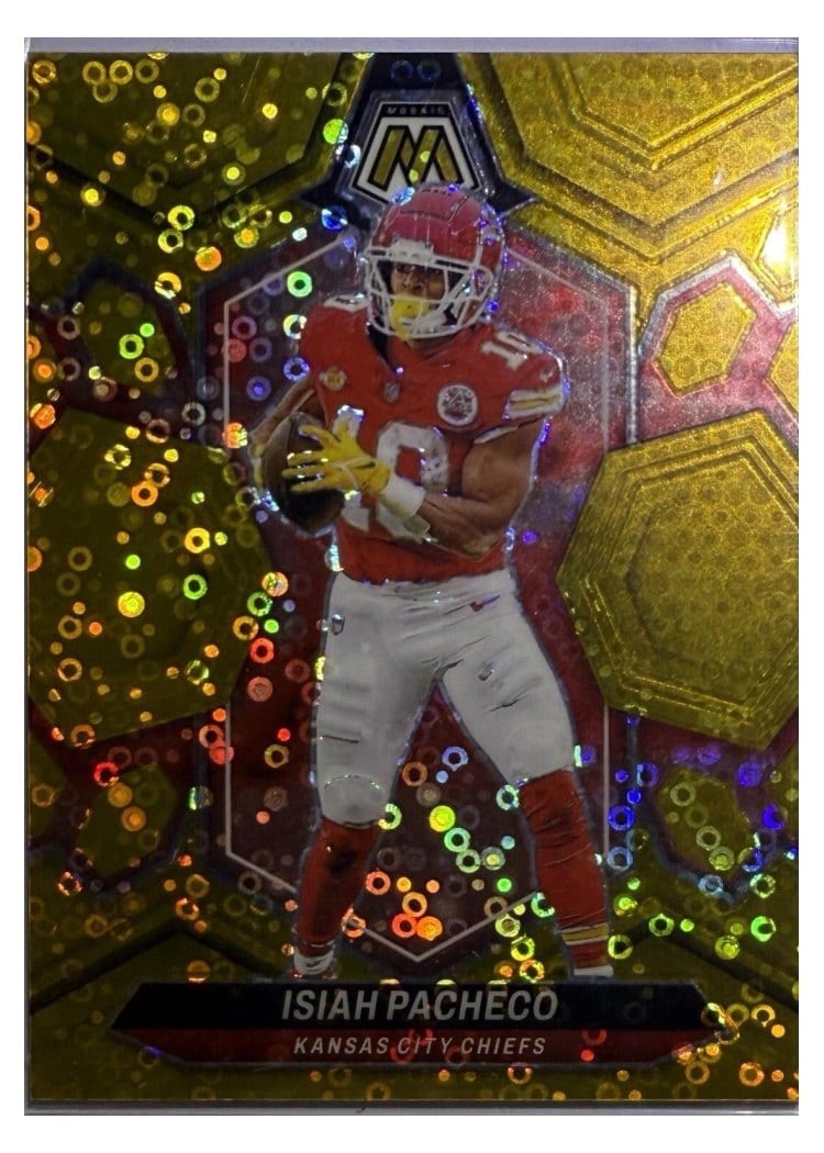 2024 Panini Mosaic Base Set Isiah Pacheco #107 card
