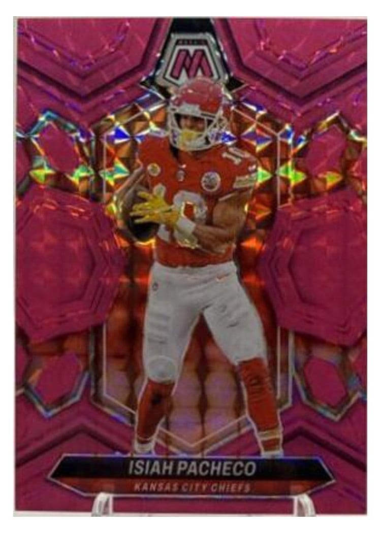 2024 Panini Mosaic Base Set Isiah Pacheco #107 card