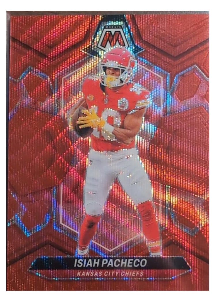 2024 Panini Mosaic Base Set Isiah Pacheco #107 card