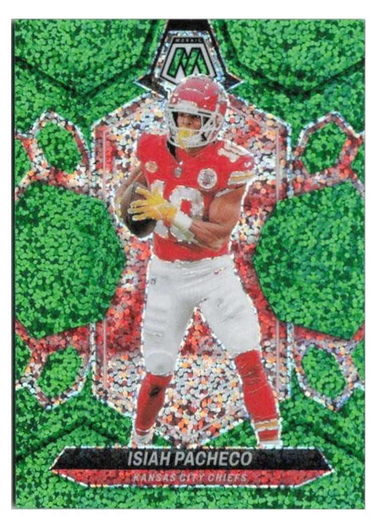 2024 Panini Mosaic Base Set Isiah Pacheco #107 card