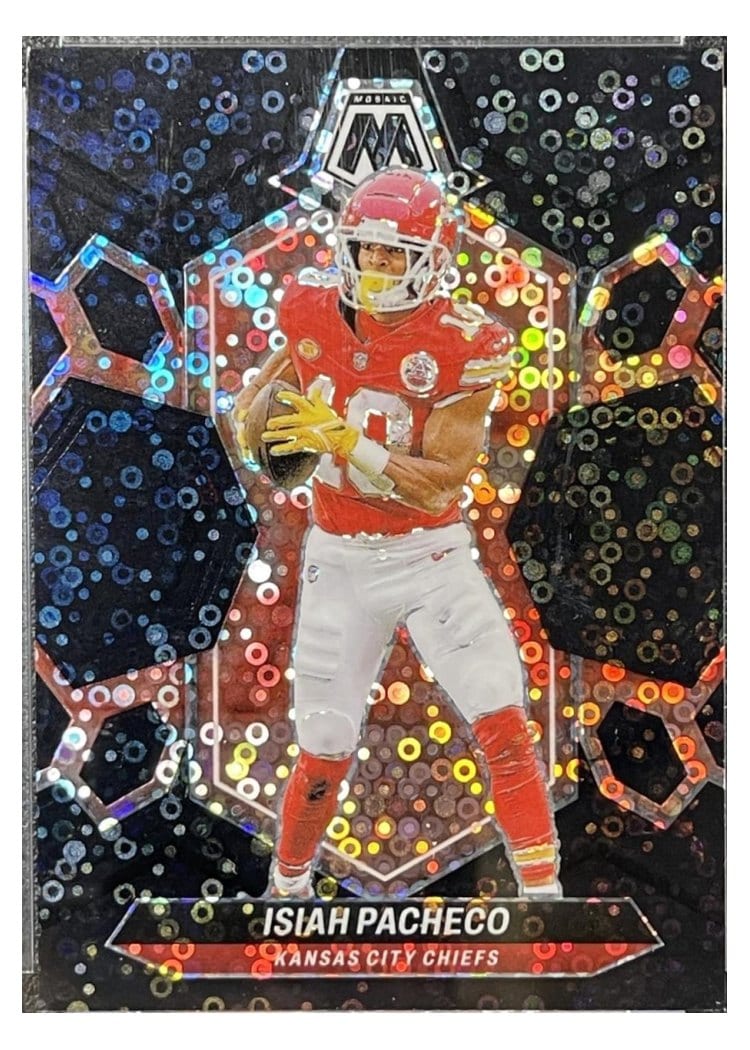 2024 Panini Mosaic Base Set Isiah Pacheco #107 card