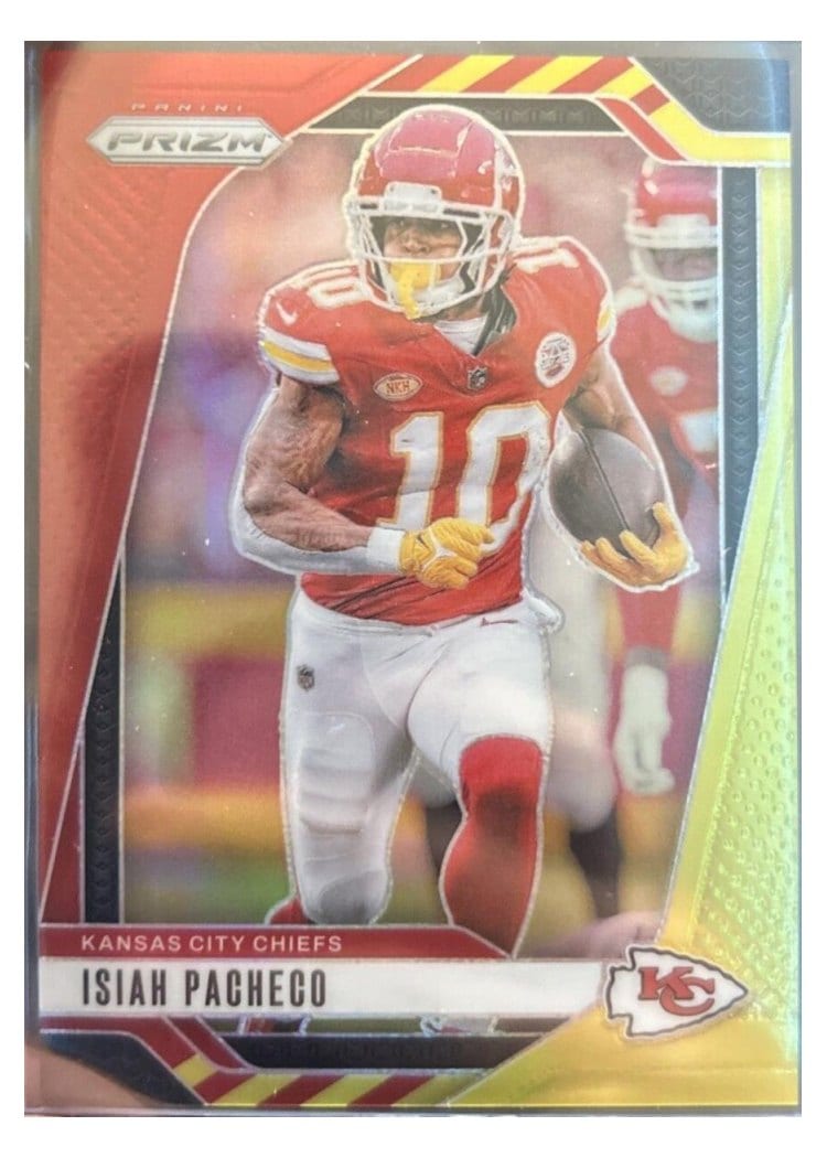 2024 Panini Prizm Base Set Isiah Pacheco #139 card