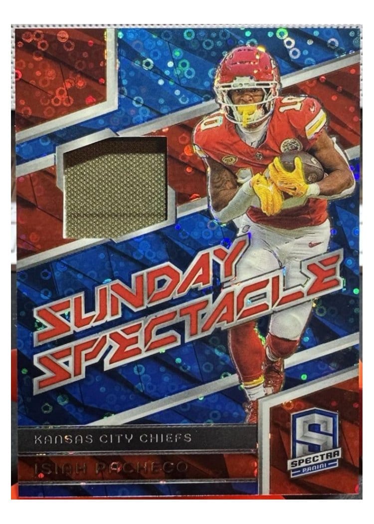 2024 Panini Spectra Sunday Spectacle Relics Isiah Pacheco #SS-IPO card