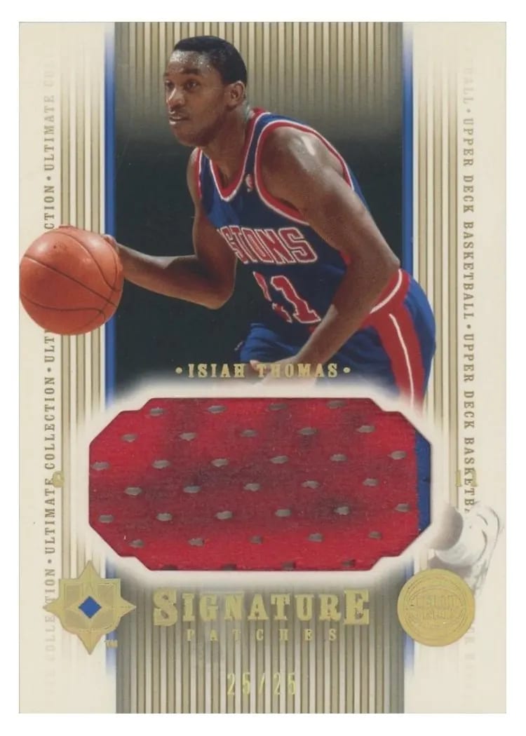 2004 Upper Deck Ultimate Collection Game Patch Isiah Thomas #UGP-IT card