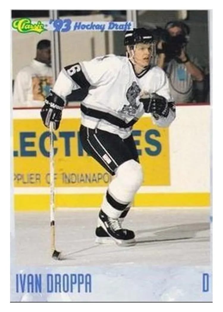 1993 Classic Draft Ivan Droppa #128 card