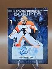 2024-25 Upper Deck Black Diamond Sparkling Rookie Scripts Ivan Fedotov #SRS-IF card