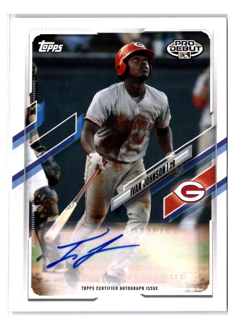 2021 Topps Pro Debut Autographs Ivan Johnson #PD-102 card
