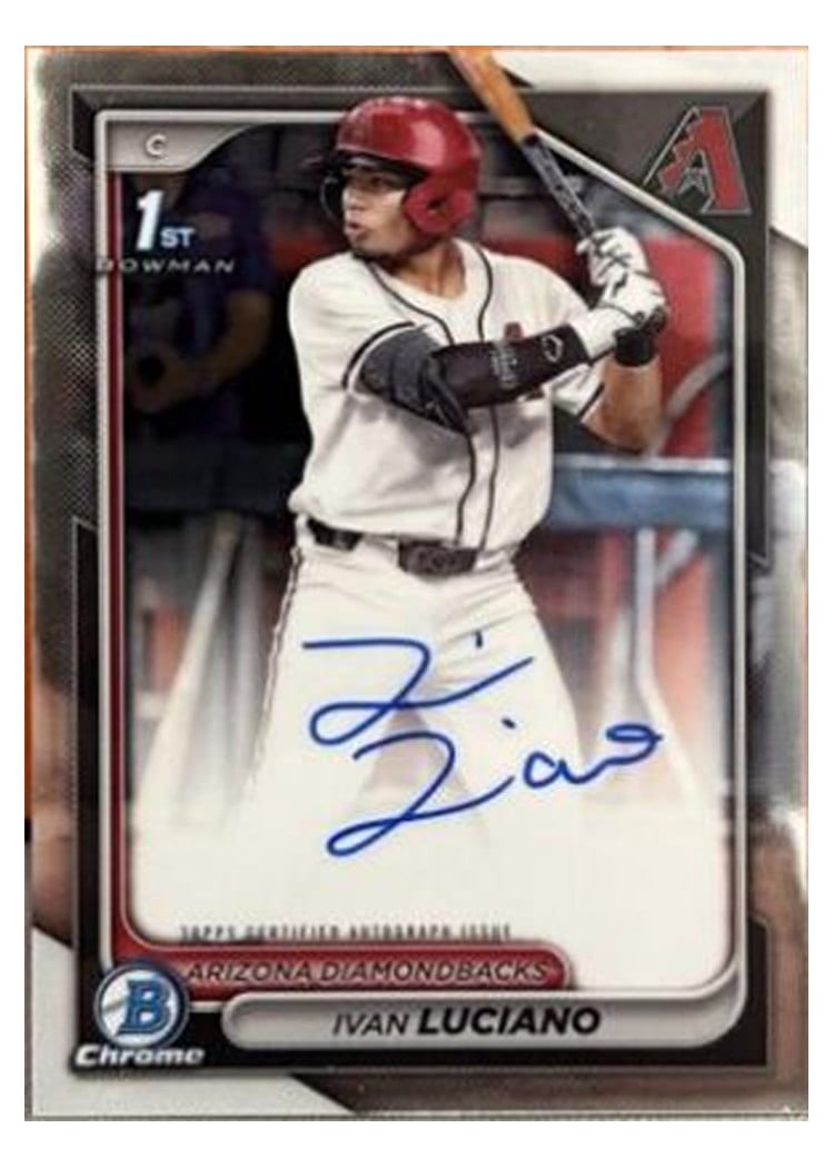 2024 Bowman Draft Chrome Prospect Autographs Ivan Luciano #CPA-IL card