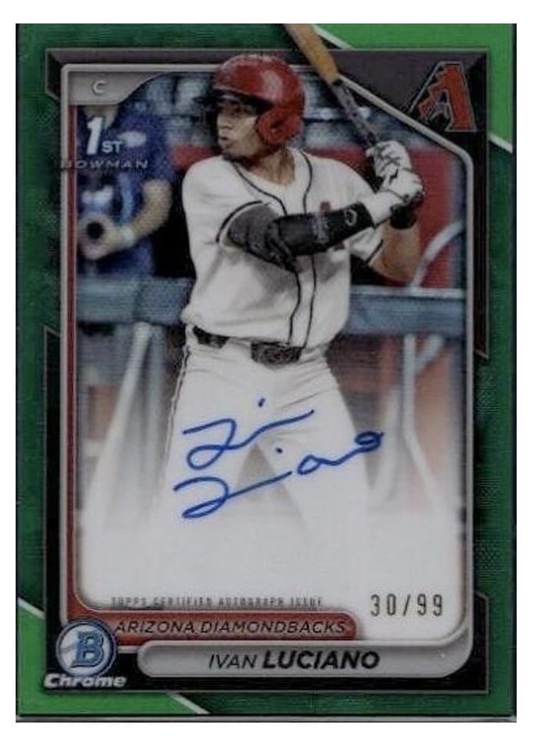 2024 Bowman Draft Chrome Prospect Autographs Ivan Luciano #CPA-IL card