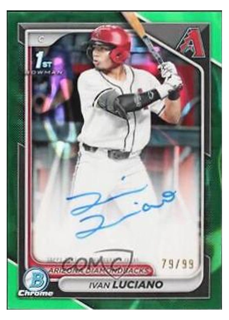 2024 Bowman Draft Chrome Prospect Autographs Ivan Luciano #CPA-IL card